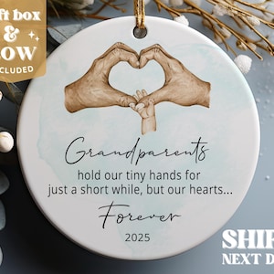 Personalized Grandparents Ornament, Grandchild, Custom Family Keepsake, Custom Ornament, Christmas Gift #241