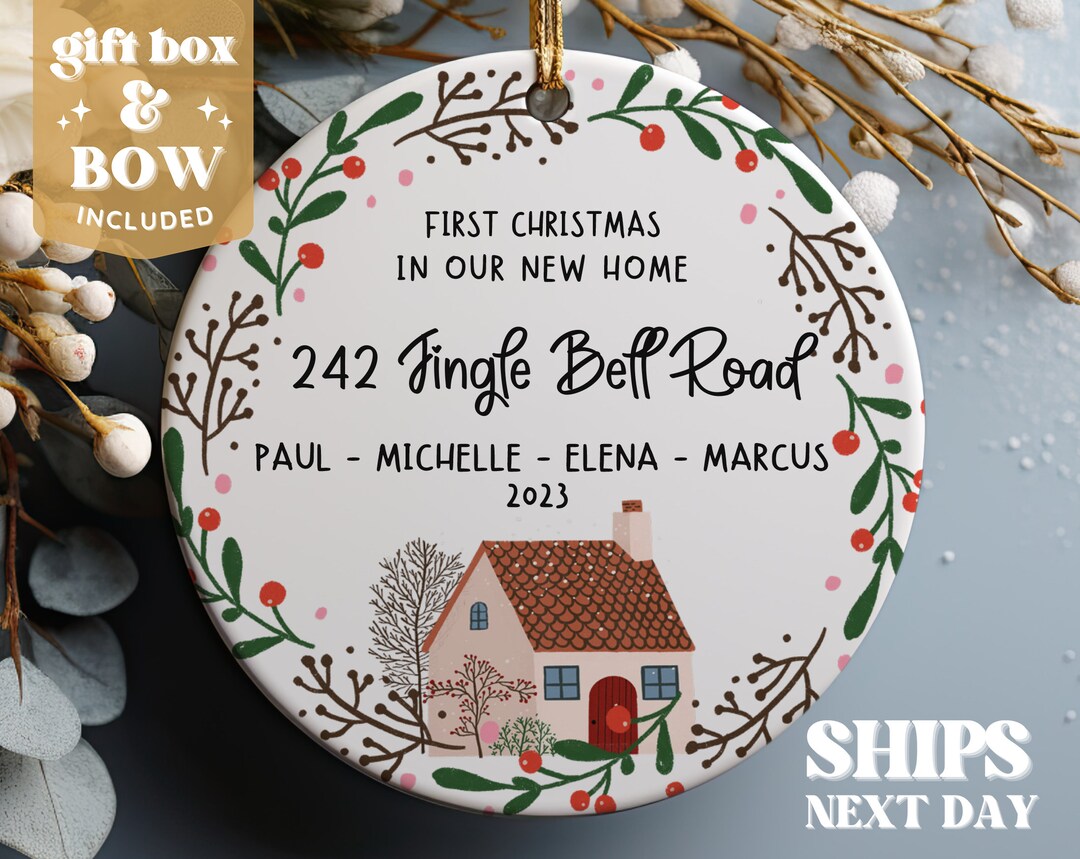 First Home Ornament First Christmas New Home Ornament 2024 Our First