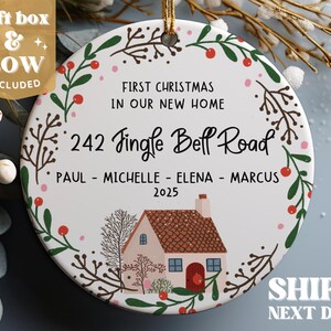 First Home Ornament - First Christmas New Home Ornament 2025 - Our First Home Ornament #161