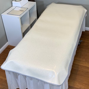 Esthetician Wax Pad, Massage Table Pad, Sugaring Pad, Spa Bed Pad,  Off-white Wax Pad 