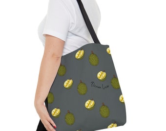 Durian Tote Bag | Fruit Lover | South East Asia | World Traveler Gift | Cute Tote | Fruit Tote | Tropical Tote | Fun Totes |