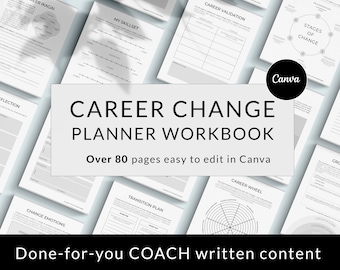 Planer / Planer, 80+ Seiten, Canva Template (Digitaler Download)