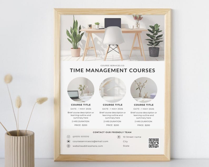 30 Course Flyer Templates, Seminar & Webinar Ads (canva) - Etsy