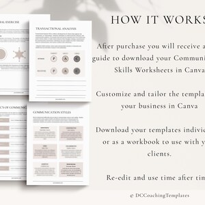 Communication Skills Worksheets, Canva Templates, Therapy Tools, Communication Coach, Communication Worksheets, Communication Exercises