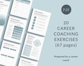 Career Coaching Bundle, Coaching Resources, Coaching Career Tools, Executive Coach Tools, Coaching Tools for Career Coaches PDF Printable