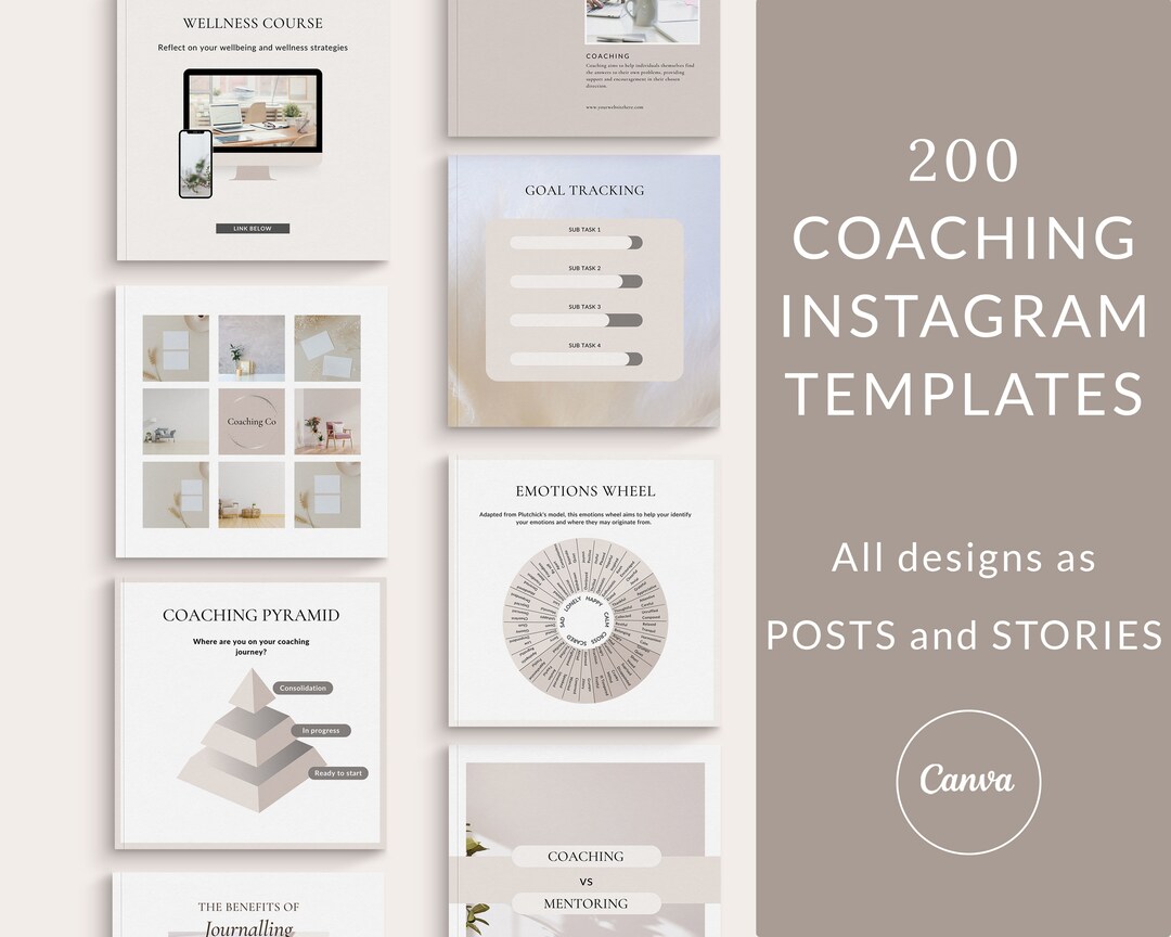 Coaching Instagram Templates, Life Coach Instagram Templates, Coach ...
