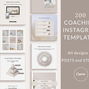 Coaching Instagram Templates, Life Coach Instagram Templates, Coach Instagram Post, Coaching Business, Coaching Templates, Canva Template