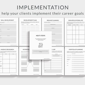 Printable Career Plan Workbook, Career Plan printable, Career Planning tools, Career Coaching printable pdf, Career Toolkit, Career Change