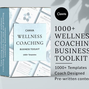 Wellness Coaching Templates Bundle, Canva Templates, Coaching Business, Wellness Coaching Bundle,  Wellness Coach, Coaching Worksheets