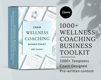 Wellness Coaching Templates Bundle, Canva Templates, Coaching Business, Wellness Coaching Bundle,  Wellness Coach, Coaching Worksheets