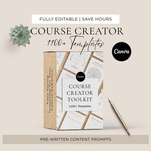 Course Creator Kit, Course Template Bundle, Course Canva Templates, Course Creation Canva, Course Launch Toolkit, Course Templates Marketing