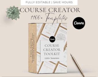 Course Creator Kit, Course Template Bundle, Course Canva Templates, Course Creation Canva, Course Launch Toolkit, Course Templates Marketing