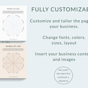 Wellness Coaching Worksheets Canva Templates, Wellness Business, Health and Wellness Templates, Wellness Coach, Wellbeing Coach Life coach