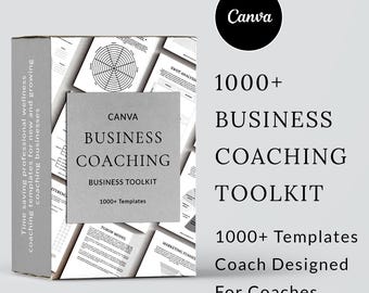 Business Coaching Templates Bundle, Canva Templates, Coaching Business, Business Coaching Bundle,  Business Coach, Coaching Worksheets