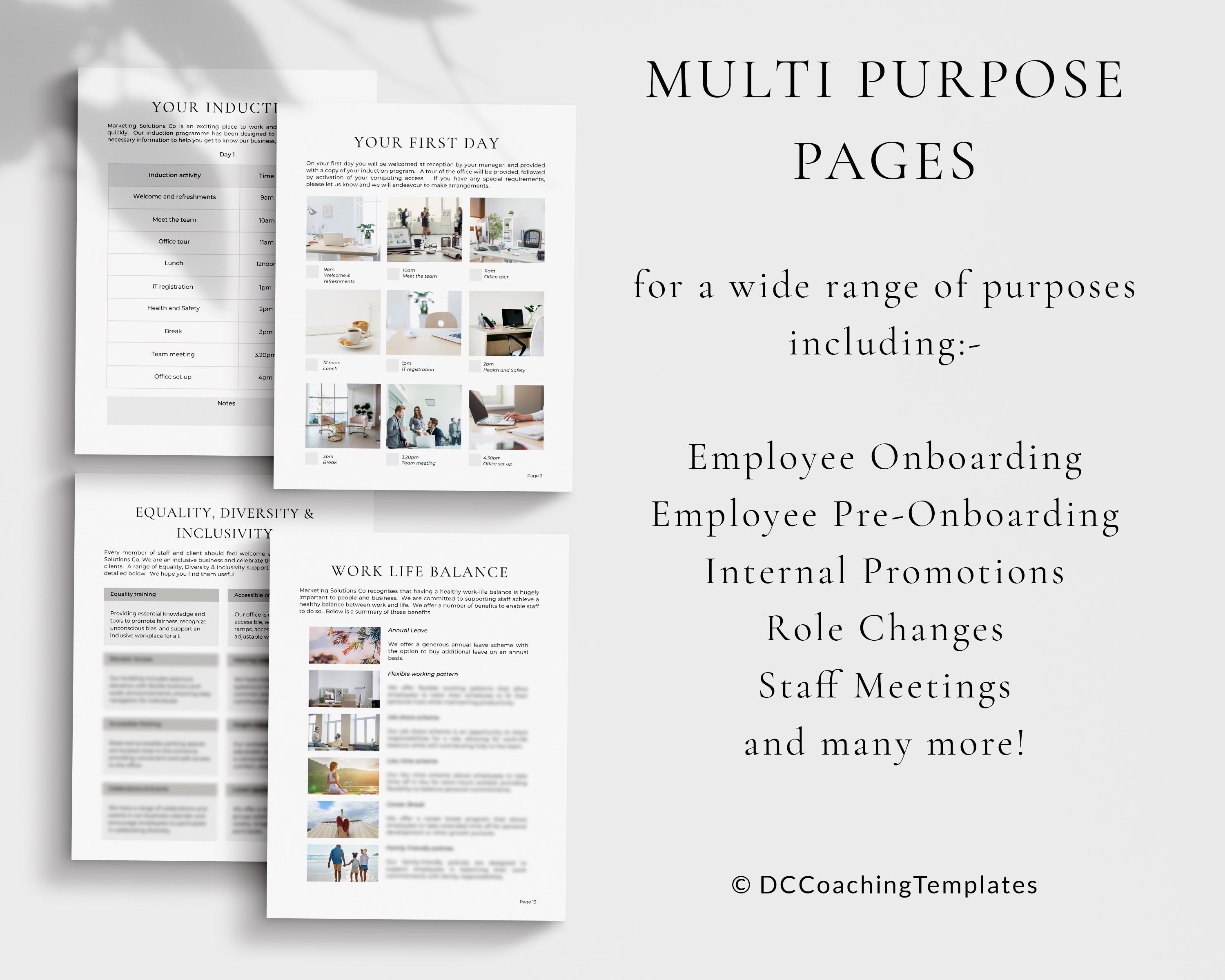 Employee Onboarding Templates, Employee Welcome Pack, Employee Handbook ...