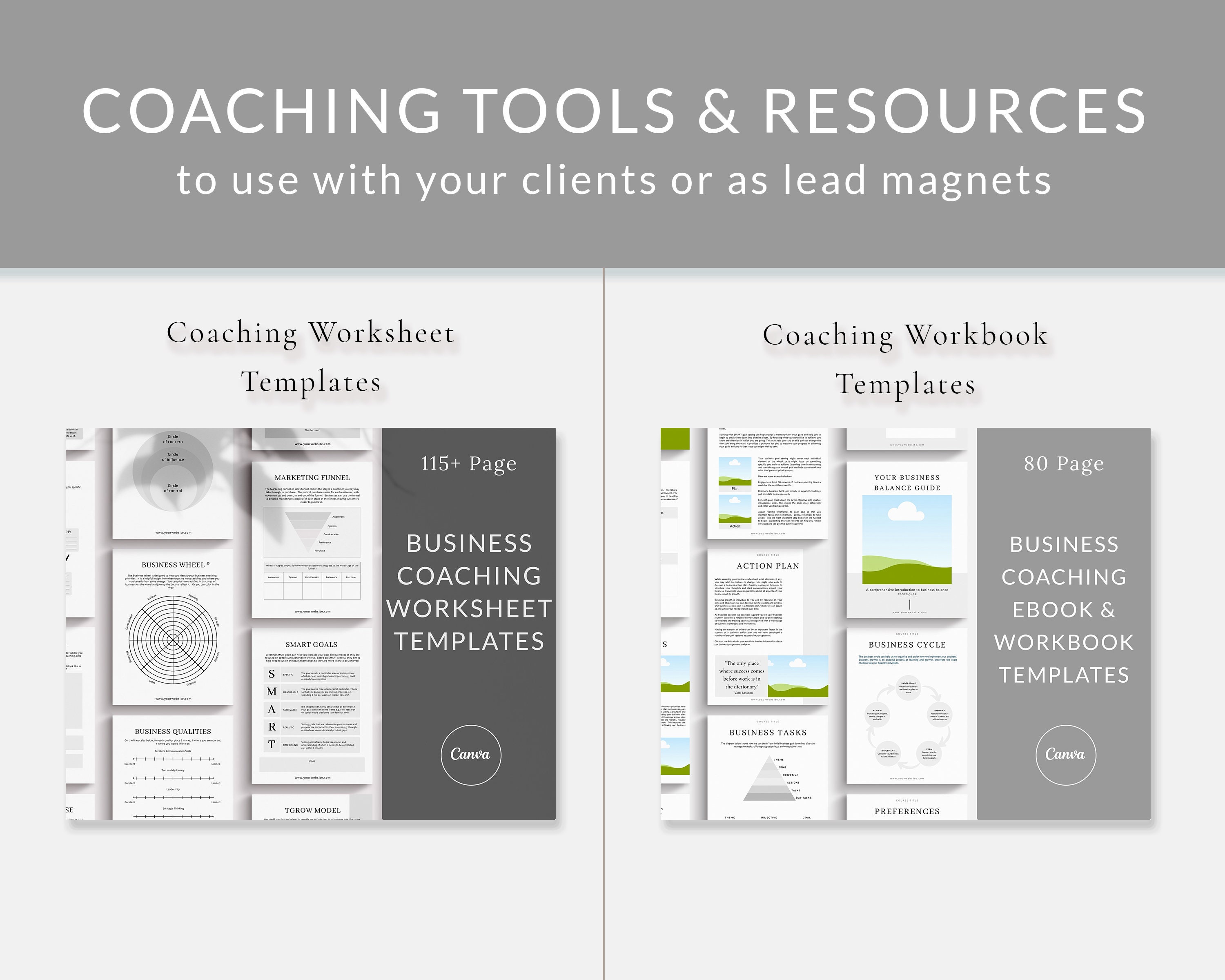 Business Coaching Templates Bundle, Canva Templates, Coaching Business Business Coaching Templates Bundle, Canva Templates, Coaching Business