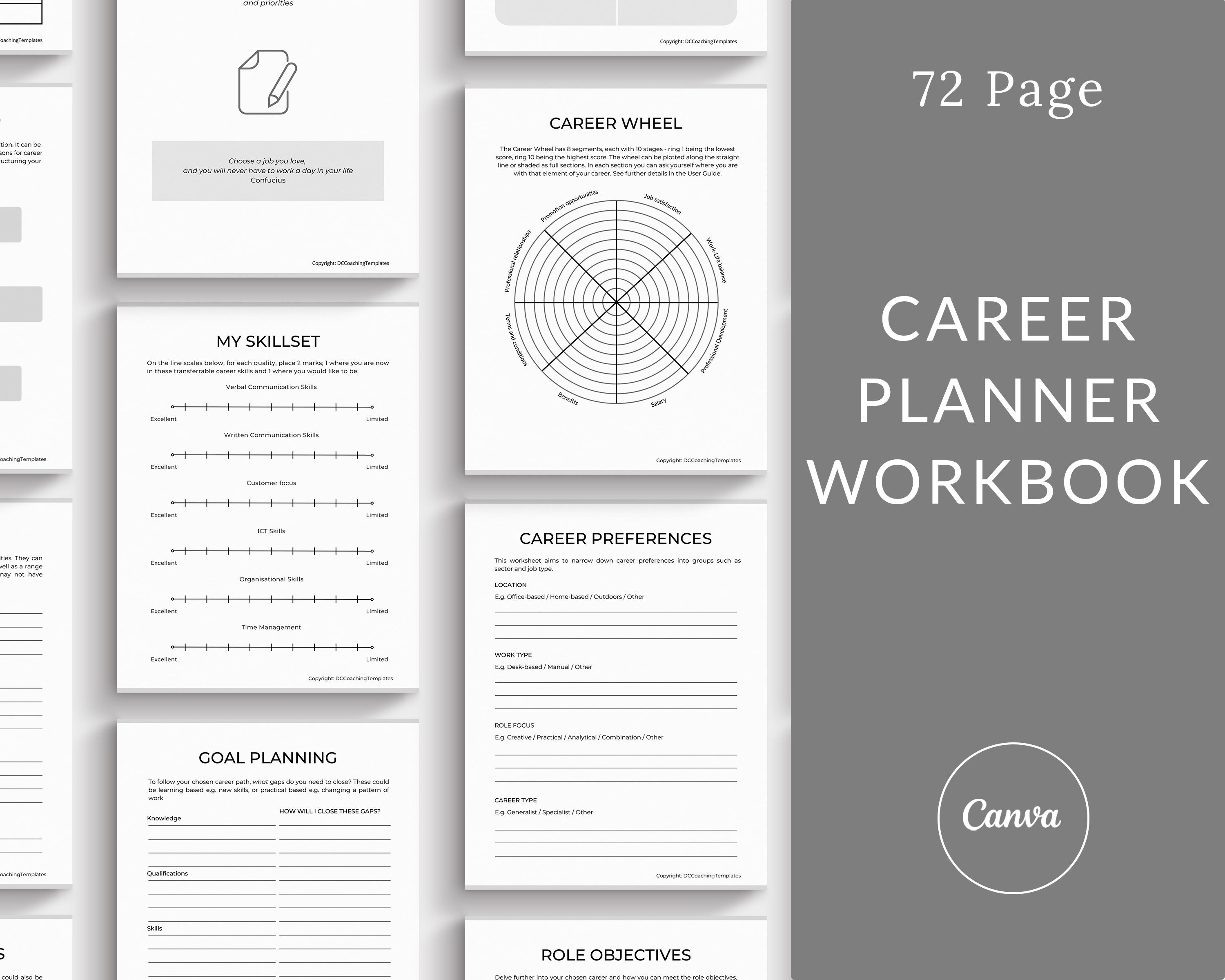 Career Planner Career Plan Template Career Planning Tools Etsy UK