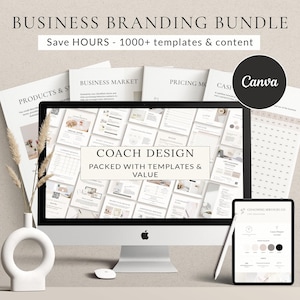 Business Branding Package, DIY Branding Kit, Social Media Branding Template, Marketing Templates, Instagram Bundle, Canva Brand Template