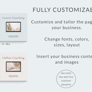 Career Coach Instagram Templates, Canva Social Media Kit Coaching, New Post, Square and Story