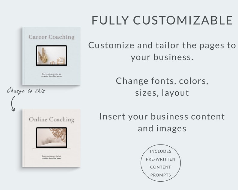 Career Coach Instagram Templates, Canva Social Media Kit Coaching, New Post, Square and Story