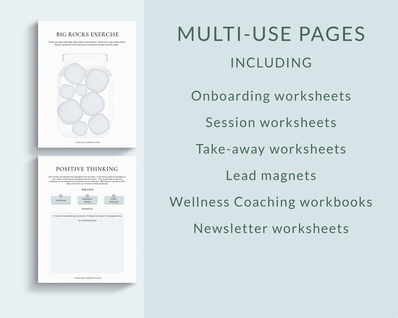 Wellness Coaching Worksheets Canva Templates, Wellness Business, Health and Wellness Templates, Wellness Coach, Wellbeing Coach Life coach