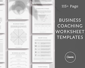 Business Coaching Worksheet Templates, Canva Workbook (Digital Download)