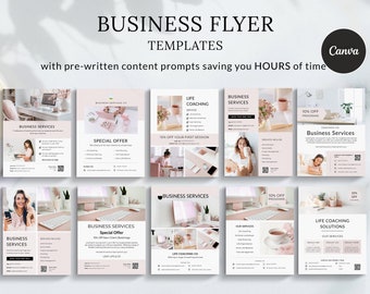 Sjabloon zakelijke flyer, ontwerp Canva Business-marketingfolder