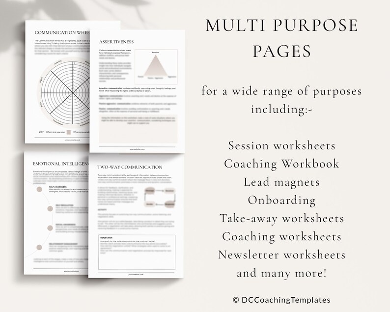 Communication Skills Worksheets, Canva Templates, Therapy Tools, Communication Coach, Communication Worksheets, Communication Exercises