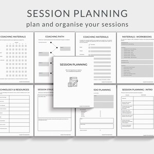 Coaching Planner, Coaching Business Planner Template Canva, life coach planner, coaching toolkit, coaching workbook, business coach planner