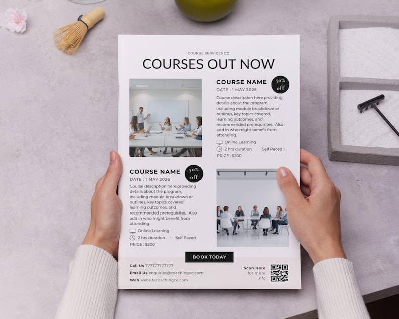 30 Course Flyer Templates, Seminar & Webinar Ads (canva) - Etsy