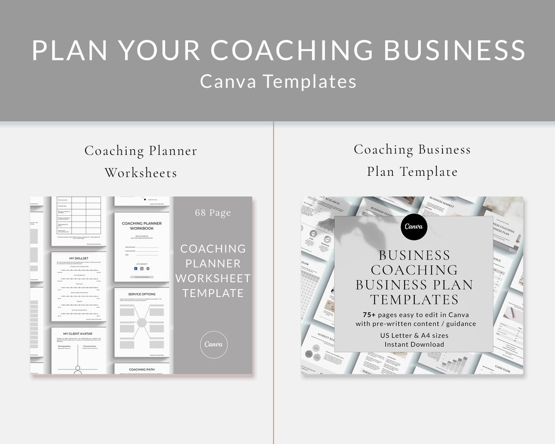 Business Coaching Templates Bundle, Canva Templates, Coaching Business Business Coaching Templates Bundle, Canva Templates, Coaching Business