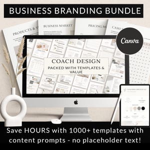 Business Branding Paket, DIY Branding Kit, Social Media Branding Vorlage, Marketing Vorlagen, Instagram Bundle, Canva Brand Template