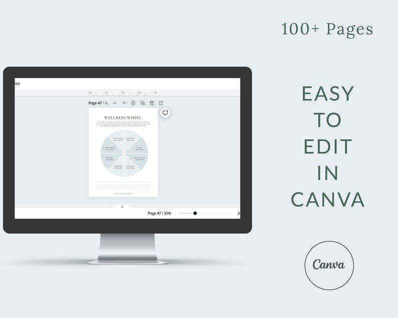 Wellness Coaching Worksheets Canva Templates, Wellness Business, Health and Wellness Templates, Wellness Coach, Wellbeing Coach Life coach