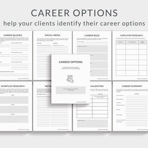 Printable Career Plan Workbook, Career Plan printable, Career Planning tools, Career Coaching printable pdf, Career Toolkit, Career Change