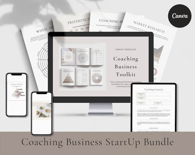 Canva Templates Bundle, Coaching Business Template Toolkit, Life ...