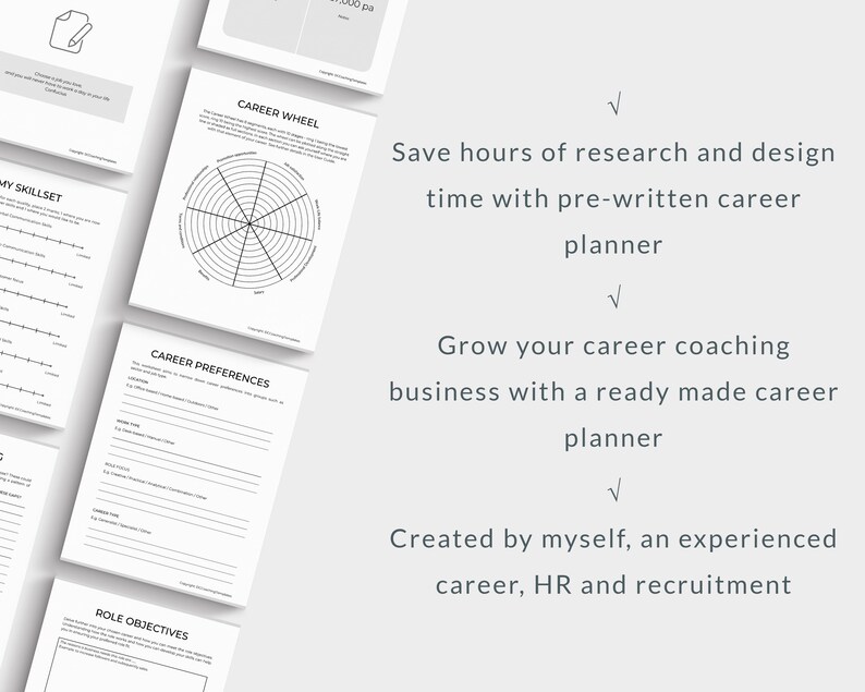 Printable Career Plan Workbook, Career Plan printable, Career Planning tools, Career Coaching printable pdf, Career Toolkit, Career Change