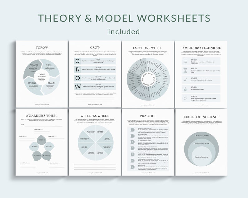 Wellness Coaching Worksheets Canva Templates, Wellness Business, Health and Wellness Templates, Wellness Coach, Wellbeing Coach Life coach