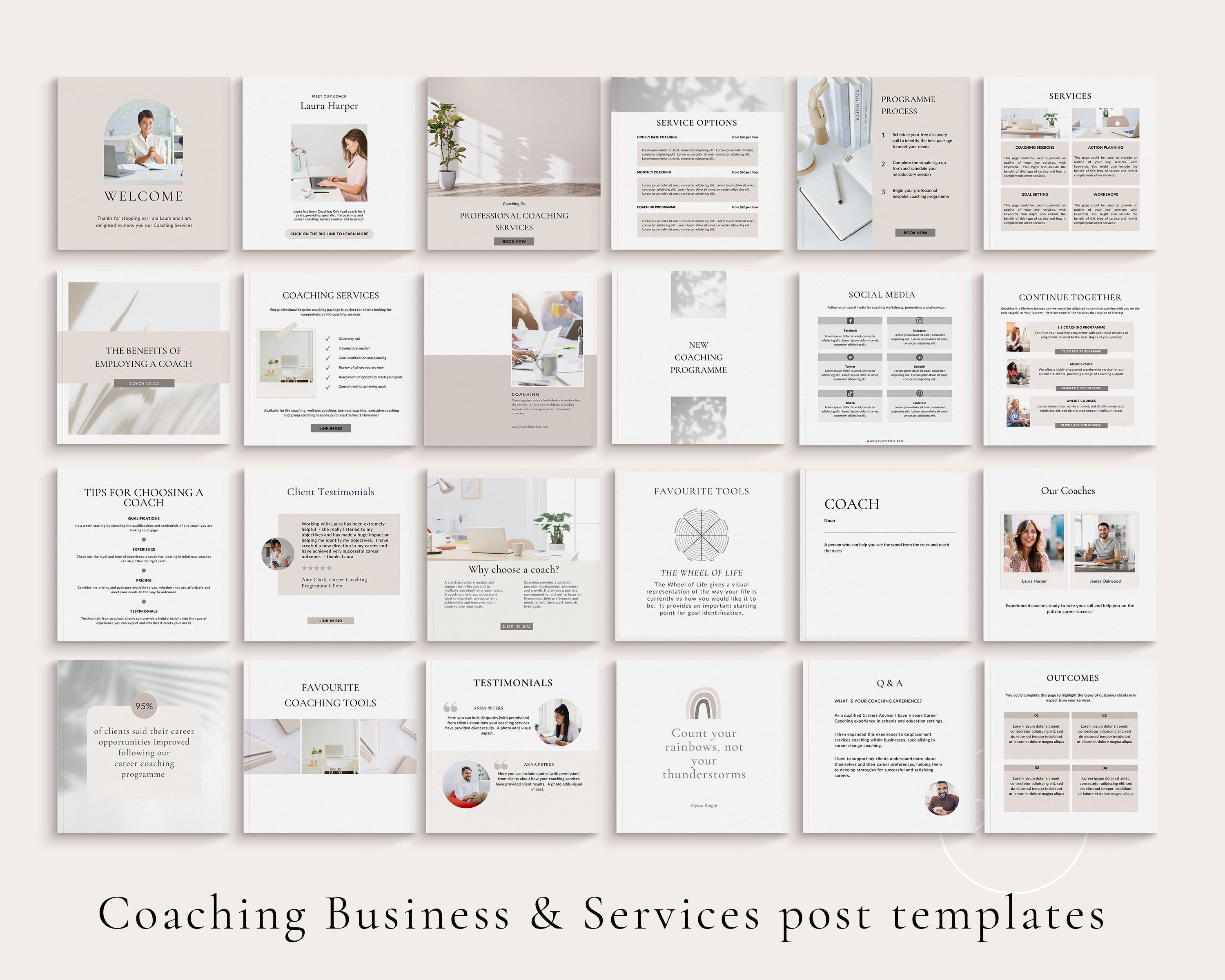Coach Introduction Post Coaching Instagram Templates, Life Coach Instagram Templates, Coach ...