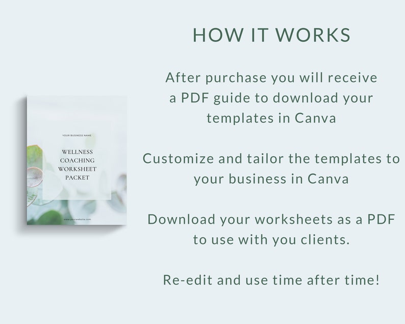 Wellness Coaching Worksheets Canva Templates, Wellness Business, Health and Wellness Templates, Wellness Coach, Wellbeing Coach Life coach