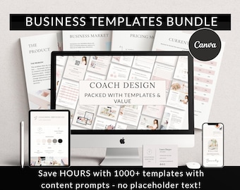 1000+ Business Templates Canva Bundle, Business Startup Toolkit