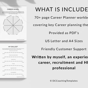 Printable Career Plan Workbook, Career Plan printable, Career Planning tools, Career Coaching printable pdf, Career Toolkit, Career Change