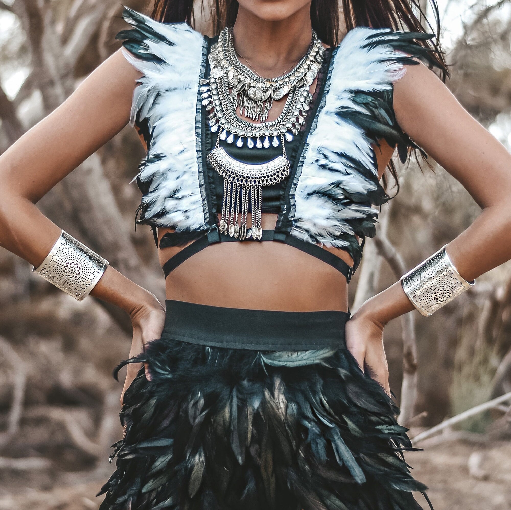 feather skirt halloween