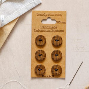 Laburnum Buttons, Handmade & Full Range of Sizes