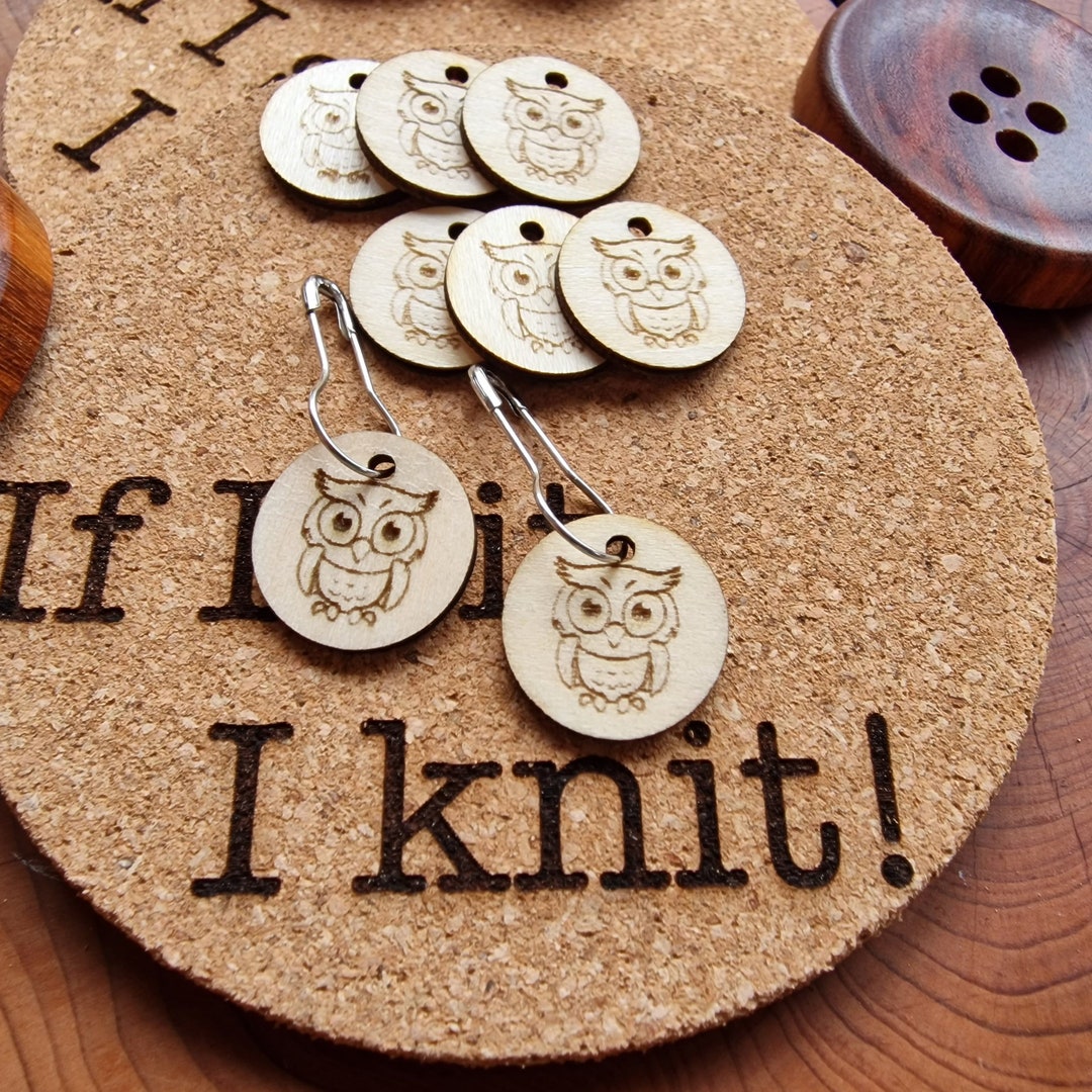 Cute Owl Stitch Markers Set of 8 Knitting & Crochet Etsy