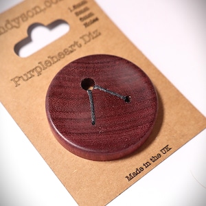 Handcrafted Wood Diz for Spinners - 3 Hole Sizes (1.5mm, 3mm, 6mm) - Range of woods