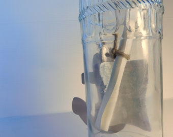 Botella mensaje pirata cristal - Diseño Exclusivo y Elegante
