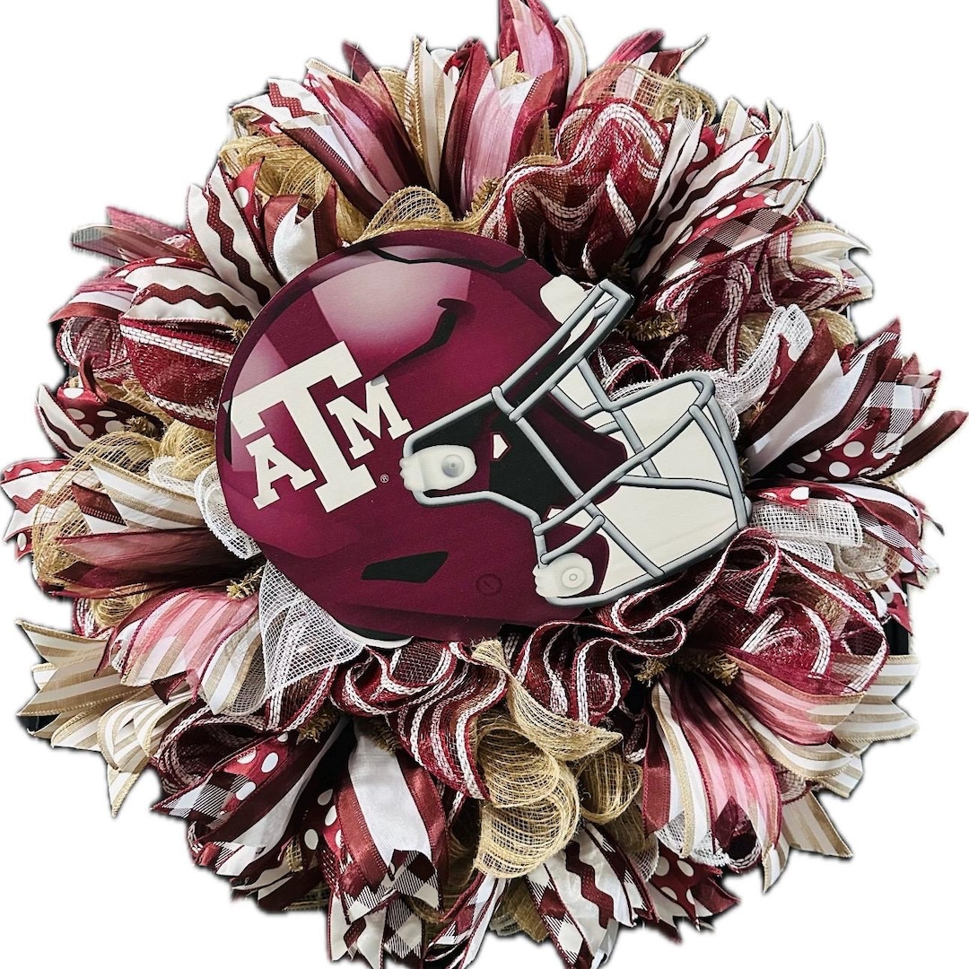 Any College Wreath, Texas Aggies , College Decor, Gig Em Aggies, Aggie ...