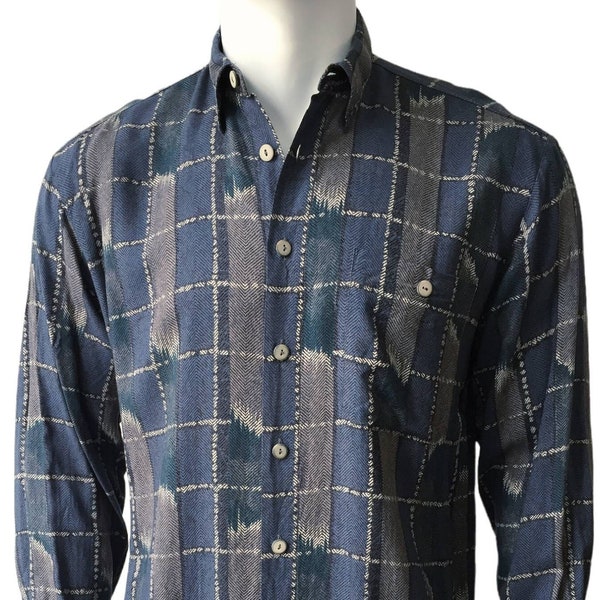 vintage patterned button shirt