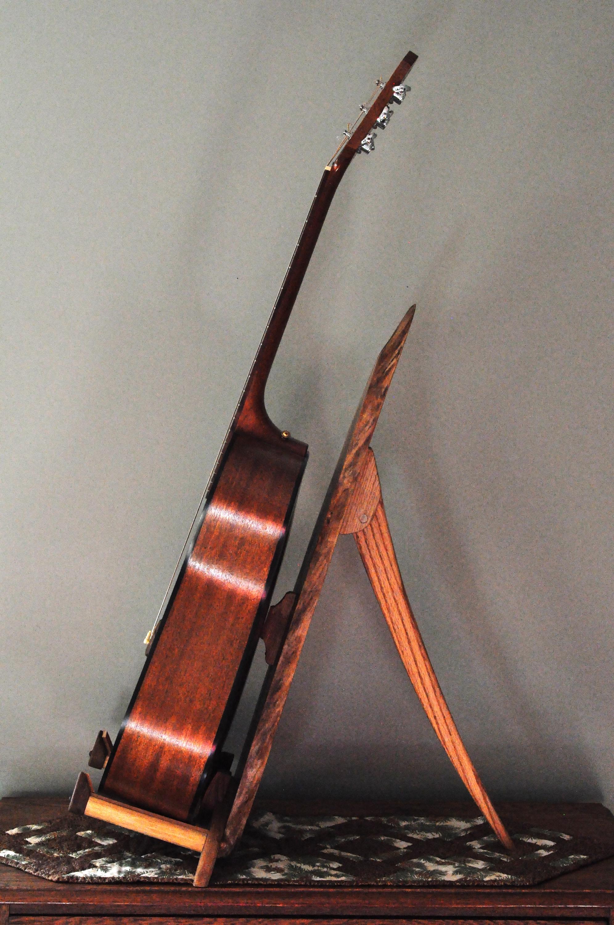 Unique Walnut and Oak Acoustic Guitar Stand - Etsy
