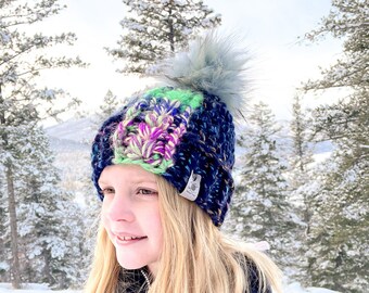 Sombrero de invierno / Gorro de invierno / Sombrero de mujer de ganchillo / Sombrero de niña de ganchillo / Sombrero de ganchillo / Gorro de ganchillo / Sombrero de mujer